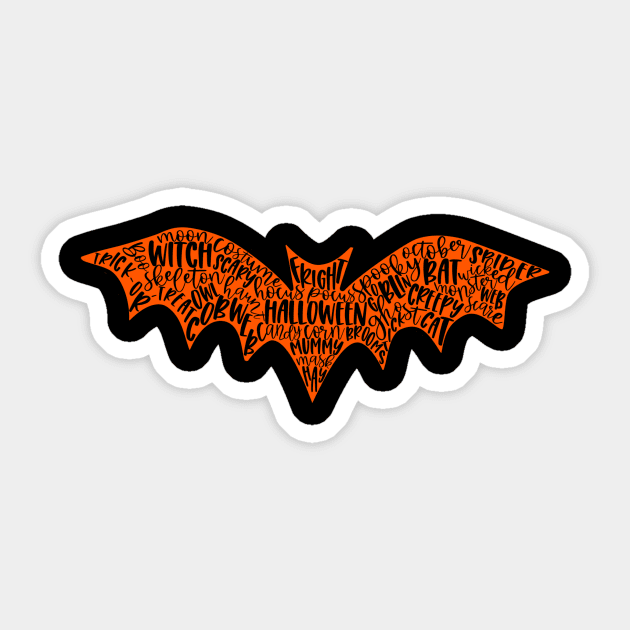 Halloween Bat Sticker by AbbyCat